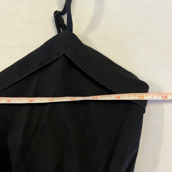 M Fitz + Eddi Women Black Ribbed Tank Top Spring Summer Medium Sleeveless BKE. - Picture 3 of 13
